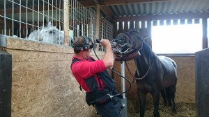 Star having her teeth out