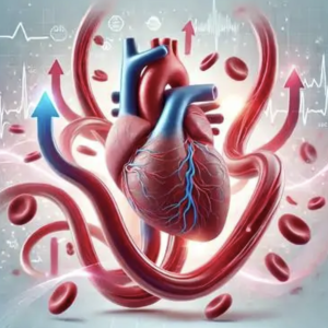Heart showing blood flow